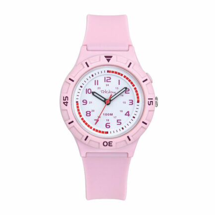 Ρολόι Παιδικό Tekday 654771. Ρολόι Tekday με Ροζ πλαίσιο και Λευκό καντράν. Αυτό το Παιδικό ρολόι είναι 36 mm mm. Είναι διαθέσιμο στο κατάστημα. Αποστολή αυθημερόν