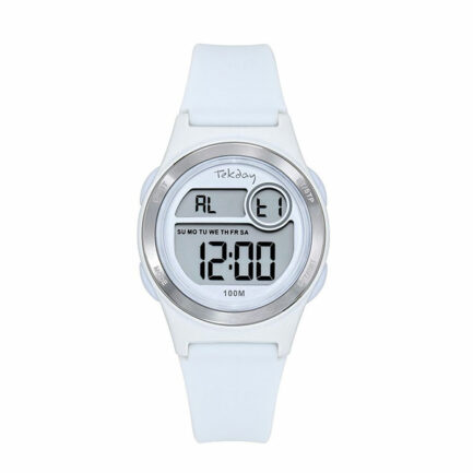 Ρολόι Γυναικείο Tekday 654778. Ρολόι Tekday με Λευκό πλαίσιο και Ψηφιακό καντράν. Αυτό το Γυναικείο ρολόι είναι 36 mm mm. Είναι διαθέσιμο στο κατάστημα. Αποστολή αυθημερόν